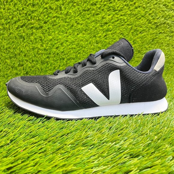 Veja SDU RT B-Mesh Womens Size 8 Black White Athletic Running Shoes Sneakers - Picture 3 of 10